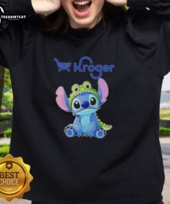 Alt Text: Top Stitch Cosplay Crocodile X Kroger Sweatshirt featuring vibrant colors and unique design for fans and collectors.