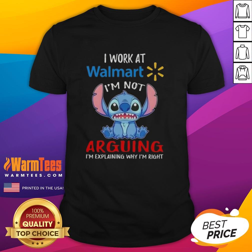 top-stitch-i-work-at-walmart-im-not-arguing-im-explaining-why-im-right-t-shirt Top Stitch I Work At Walmart T-Shirt featuring 'I'M Not Arguing I'M Explaining Why I'M Right' slogan, perfect for Walmart employees.