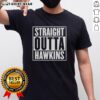 Top Straight Outta Hawkins Stranger Things T-Shirt featuring retro design and bold graphics inspired by the hit series.