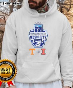 2025 Liberty Mutual Music City Bowl hoodie featuring Top Tennessee Volunteers vs Illinois Fighting Illini design.