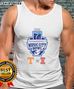 Top Tennessee Volunteers vs Illinois Fighting Illini 2025 Liberty Mutual Music City Bowl tank top featuring team logos.