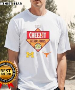 2025 Citrus Bowl T-Shirt featuring Texas Longhorns vs Michigan Wolverines design, perfect for college football fans.