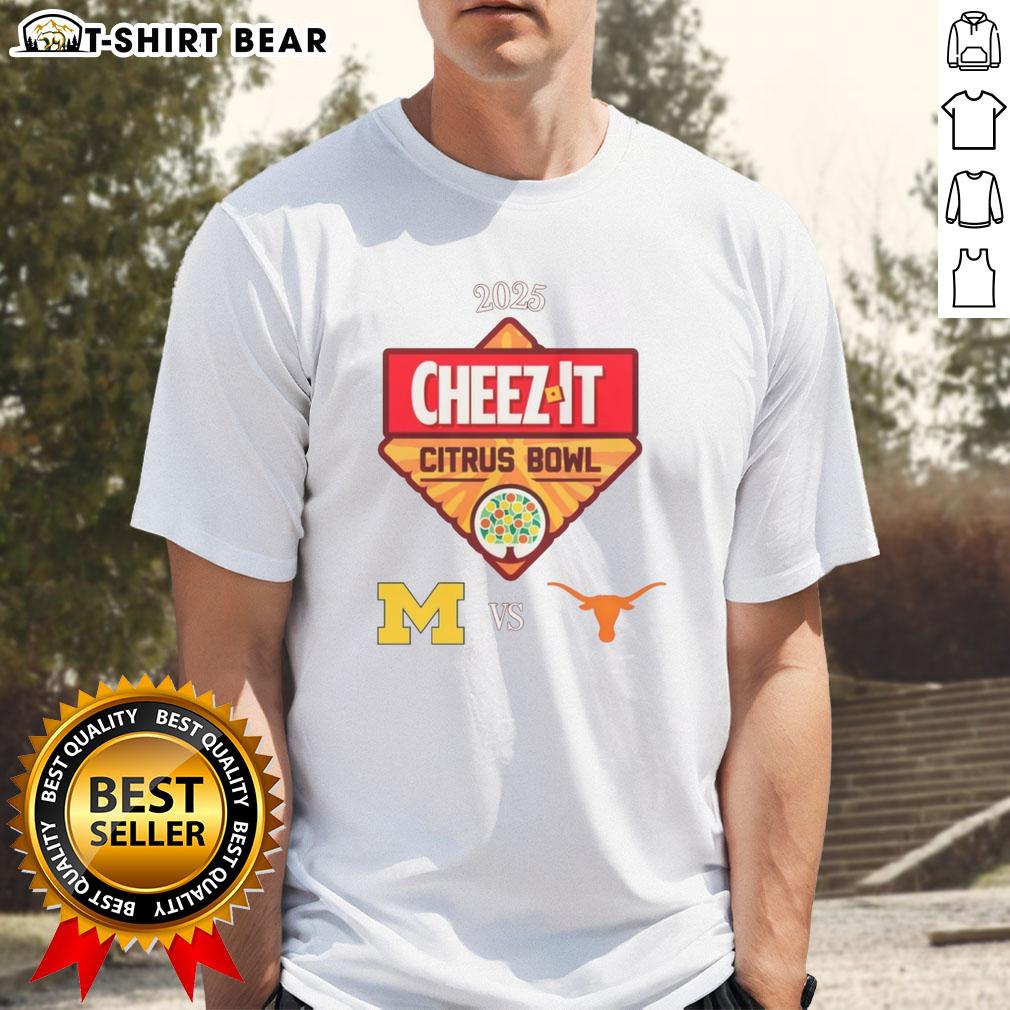 Top Texas Longhorns Michigan Wolverines Vs 2025 Citrus Bowl T Shirt 2025 Citrus Bowl T-Shirt featuring Texas Longhorns vs Michigan Wolverines design, perfect for college football fans.