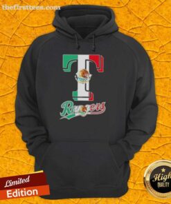 Top Texas Rangers baseball hoodie featuring a vibrant Mexican flag design, perfect for fans and patriotic wear.