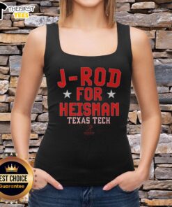 Jacob Rodriguez J-Rod for Heisman tank top featuring Texas Tech football design, perfect for fans and supporters.