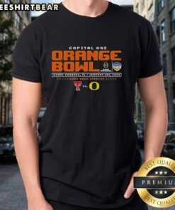 Top Texas Tech vs Oregon 2025 Orange Bowl T-Shirt featuring bold graphics and team colors for game day excitement.