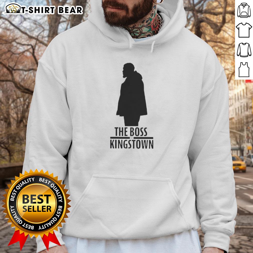 Top The Boss Of Kingstown Hoodie Alt Text: Top The Boss of Kingstown hoodie featuring bold graphics and a comfortable fit, perfect for fans of the series.