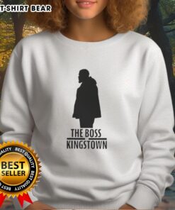 Top The Boss Of Kingstown sweatshirt featuring bold graphics, perfect for fans of the hit TV series.
