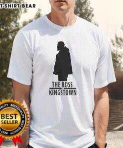 Top The Boss Of Kingstown T-Shirt featuring bold graphics and a stylish design, perfect for fans of the show.
