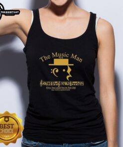 Top The Music Man 'If It's Too Loud You're Too Old' tank top featuring bold typography and vibrant colors.