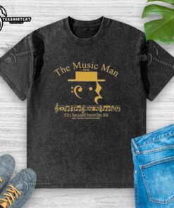 Top-The-Music-Man 'If It's Too Loud You're Too Old' washed t-shirt featuring vintage style and music-themed design.