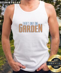New York Knicks tank top featuring 'There Is Only One Garden' design, perfect for fans and summer wear.