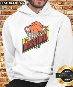 Vintage 1981 Top-Topps Basketball hoodie featuring classic logo design, perfect for sports fans and collectors.