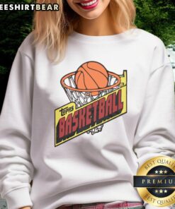 1981 Top Topps Basketball sweatshirt featuring vintage design, perfect for sports enthusiasts and collectors.