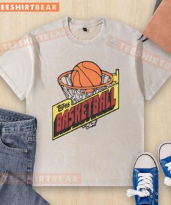 Vintage 1981 Top-Topps Basketball washed t-shirt showcasing a retro design and classic basketball graphics.