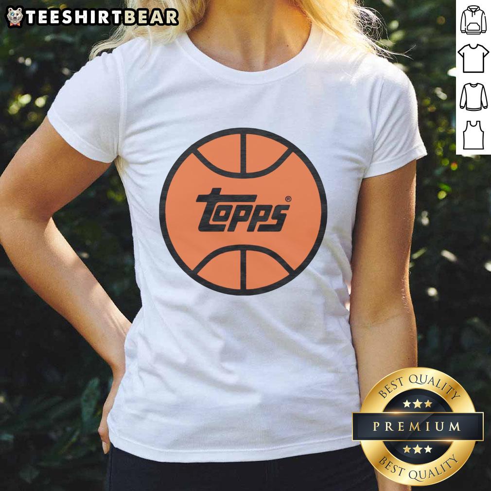 top-topps-basketball-logo-ladies-tee Top-Topps Basketball Logo Ladies Tee featuring a stylish design perfect for fans and casual wear.