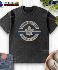 Top Toronto Maple Leafs Surround Washed T-Shirt in blue, featuring the iconic team logo and stylish, casual design.