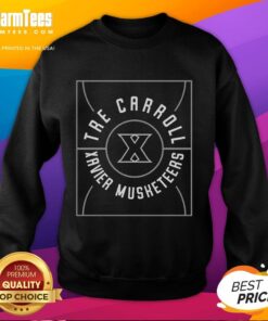 Top Tre Carroll full court sweatshirt in black with vibrant logo, perfect for basketball enthusiasts and stylish athletes.