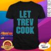 Top Trevor Lawrence 'Let Trev Cook' Jacksonville Jaguars T-Shirt design featuring bold graphics and team colors.