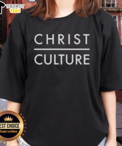 Top Turning Point USA Christ Culture Ladies Tee featuring a stylish design promoting faith and patriotism, perfect for women.