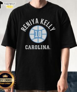 UNC Tar Heels Reniya Kelly basketball t-shirt featuring vibrant blue design for fans and players.
