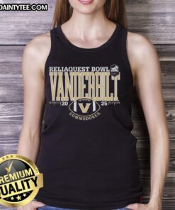 Vanderbilt Commodores Reliaquest Bowl 2025 tank top featuring team colors and logo, perfect for game day fashion.