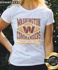Stylish Top Washington Commanders Heater Ladies Tee in vibrant colors, perfect for game day and showing team spirit.