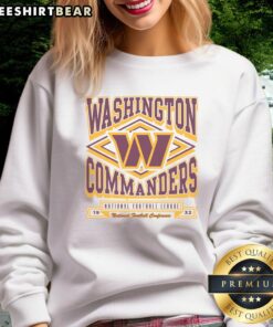 Cozy Top Washington Commanders heater sweatshirt in team colors, perfect for game days and chilly weather.