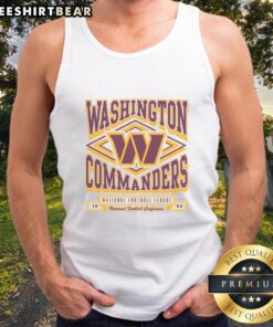 Top Washington Commanders heater tank top featuring vibrant team colors and logo, perfect for fans on gameday.