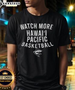 Top Watch More Hawaii Pacific Basketball T-Shirt featuring team colors and logo, perfect for fans and supporters.