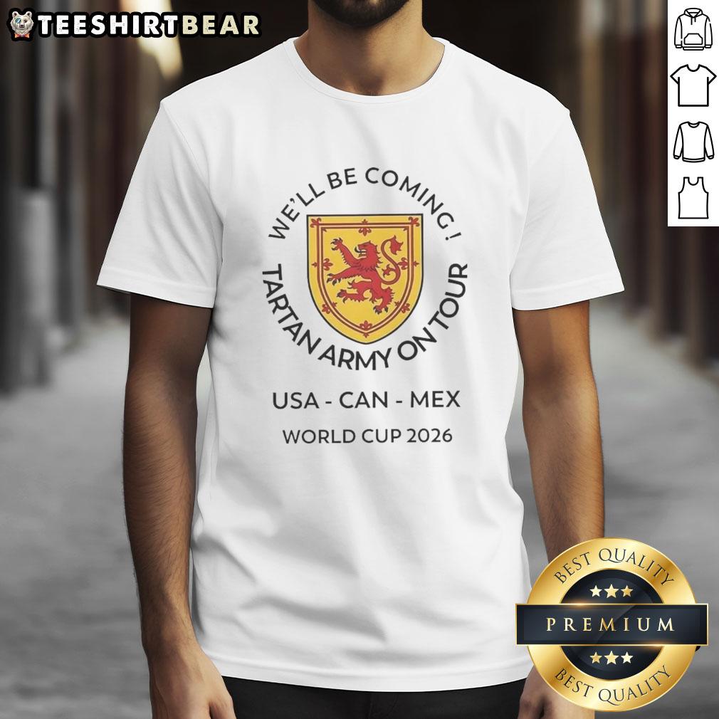 top-well-be-coming-tartan-army-on-tour-world-cup-2026-canada-mexico-usa-logo-t-shirt Top We'll Be Coming Tartan Army on Tour World Cup 2026 Canada Mexico USA logo t-shirt design featuring vibrant colors.