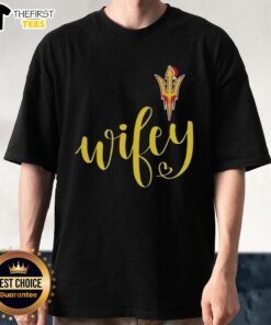Top Wifey Arizona State Sun Devils Santa Hat Merry Christmas T-Shirt featuring festive designs perfect for holiday cheer.