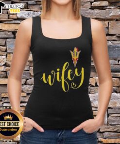 Top Wifey Arizona State Sun Devils Santa Hat Merry Christmas Tank Top for festive holiday celebrations and ASU fans.
