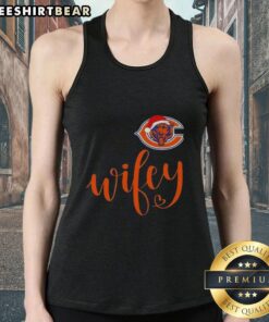 Chicago Bears Santa Hat tank top for women, perfect for a festive Merry Christmas celebration.