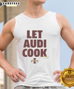 Alt Text: Official Iowa State Cyclones Lets Audi Cook Signature Tank Top featuring team logo and stylish design.