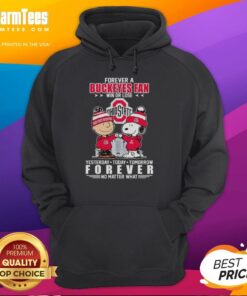 Pretty Charlie Brown fist bump with Snoopy, celebrating Ohio State Buckeyes fandom in a win or lose hoodie.