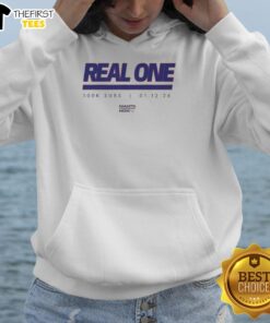 Alt Text: Official New York Giants Real One K Subs Hoodie in blue, featuring team logo and stylish design for fans.