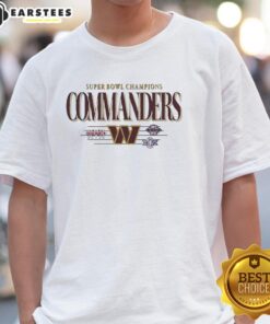 Alt Text: Vintage Washington Commanders Super Bowl Champions XVII XXI XXVI T-Shirt showcasing iconic team history.
