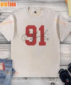 Awesome Signature 91 Sergei Fedorov Detroit Red Wings washed t-shirt featuring vintage design and team colors.