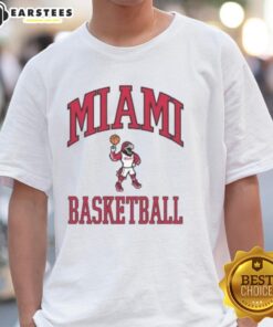 Nice Miami Basketball Swoop League T-Shirt featuring vibrant colors and a stylish design perfect for fans and players.