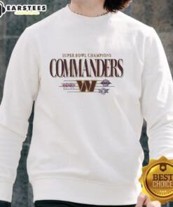 Vintage Washington Commanders Super Bowl Champions XVII XXI XXVI sweatshirt featuring classic team logo and design.