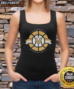Top Vanderbilt Commodores basketball classic circle logo tank top in black, perfect for fans and stylish sportswear.