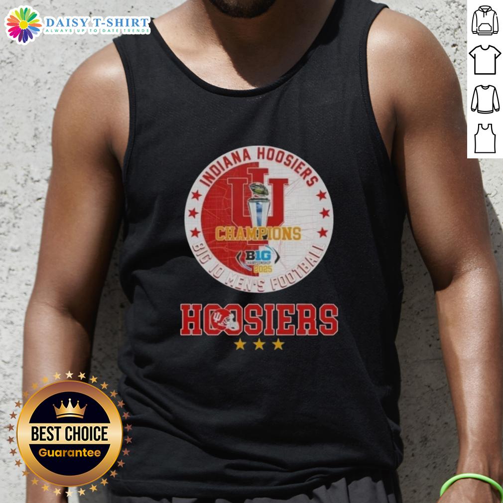 Awesome 2025 Big 10 Men'S Football Champions Indiana Hoosiers Tank Top