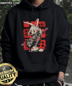 Awesome Anime Manga Cyberpunk Aesthetic Techwear Harajuku Bunny Girl Hoodie showcasing vibrant colors and unique design.