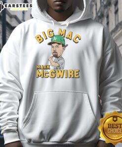 Awesome Athletics Mark McGwire Big Mac Hoodie showcasing vintage baseball style and iconic player memorabilia.
