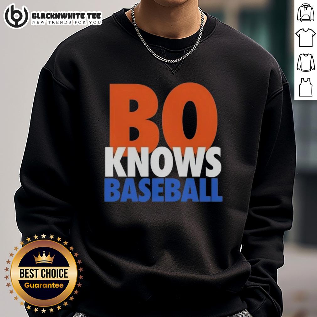Awesome Bo Knows Baseball New York Mets Sweatshirt Awesome Bo Knows Baseball New York Mets sweatshirt featuring vibrant team colors and stylish design for fans.