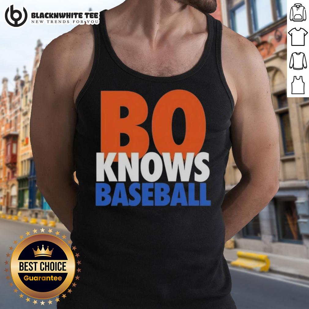 Awesome Bo Knows Baseball New York Mets Tank Top Awesome Bo Knows Baseball New York Mets tank top featuring vibrant team colors and a stylish design for fans.