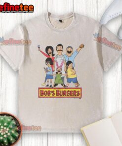 Awesome Bobs Burgers washed t-shirt featuring vibrant graphics and a stylish fit, perfect for fans of the animated series.