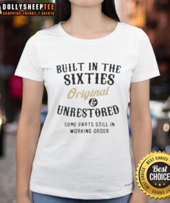 Original and unrestored ladies tee from the sixties showcasing awesome vintage style and design.