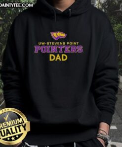 UW Stevens Point Pointers Dad logo hoodie in vibrant colors, showcasing school spirit and style for proud Pointers dads.